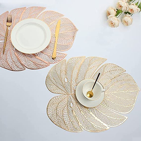 Round Shape Table mat Round/PVC Table mats/Cutwork Design Dining Table mats/Dressing Table MATS/Bed Side Table mats- Set of 2