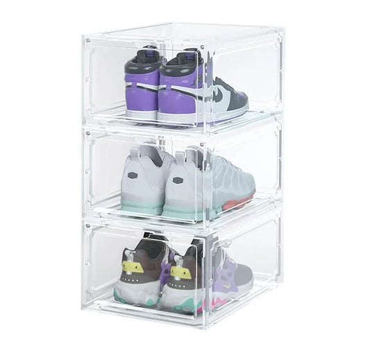 Shoe Storage Organizer Boxes Transparent