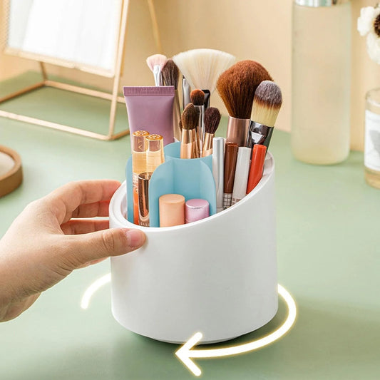 360 Rotating Cosmetics Make up Brush Organizer