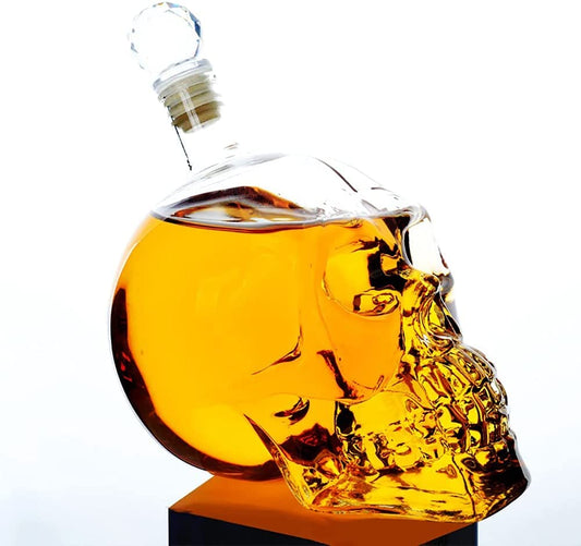 Skull Glass Decanter | Liquor Wine Gifts - Transparent